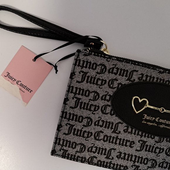 Juicy Couture Gothic Status Black Heart to Heart Wrislet Purse NWT. - Picture 4 of 5